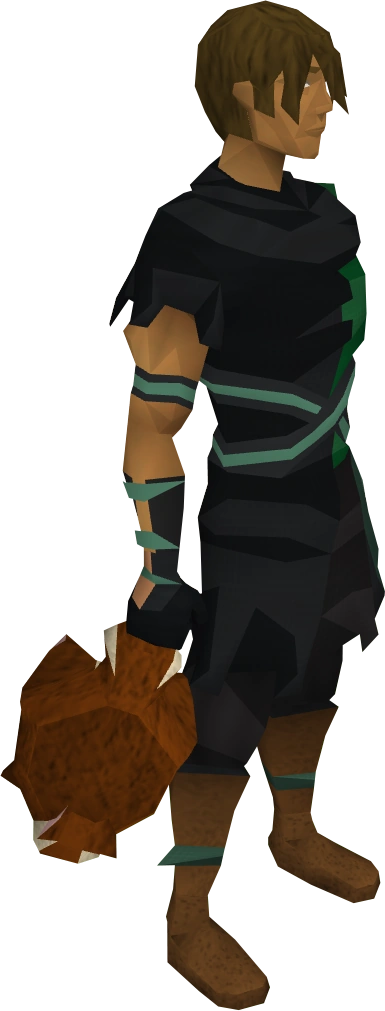 Red chinchompa equipped