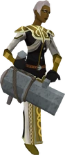 Hand cannon equipped