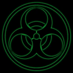Biohazard Symbol PNG2A- Circle Added