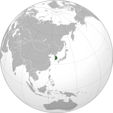 South Korea (orthographic projection).svg