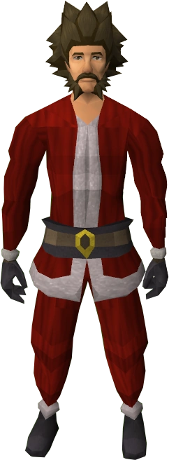 Santa costume (male) equipped