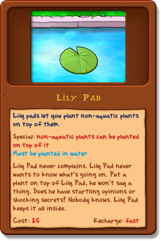 Lily Pad - Plants vs. Zombies Wiki, the free Plants vs. Zombies