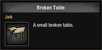 Broken Table