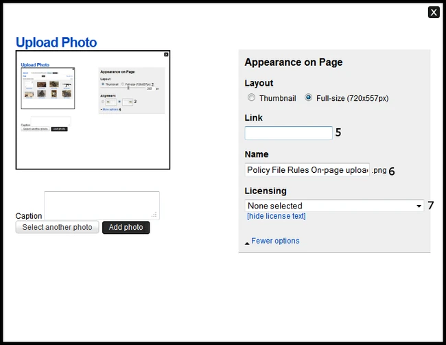 Policy File Rules On-page upload stage 3 key