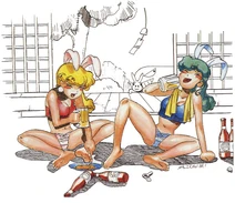 Hikaru and akane drunk
