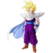 Gohan Saiyajin Hibrido superando los poderes del Principe Saiyajin Vegeta