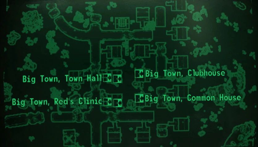 Big Town loc map