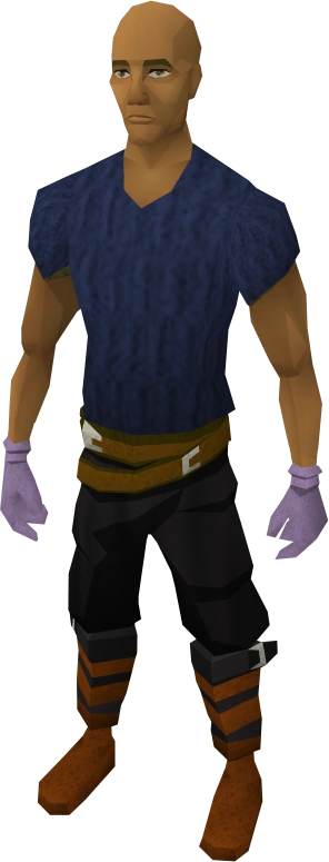 Swordfish gloves equipped