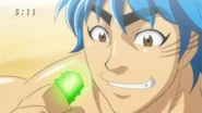Toriko eating Melody Cucumber