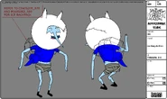 Modelsheet Ice King as Finn
