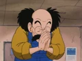 Priest bowing to oolong