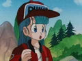 Bulma telling oolong to turn to a bike