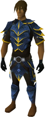 Dragonhide body (g) equipped (blue)
