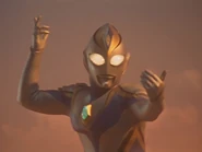 Imitation Ultraman Dyna stance
