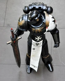 Cosplay Templarios Negros Campeón Marines Espaciales Warhammer 40k Wikihammer