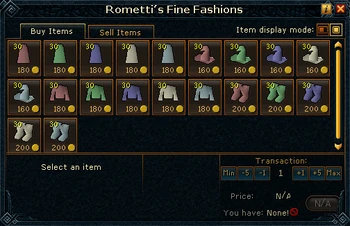 Rometti's Fine Fashions stock