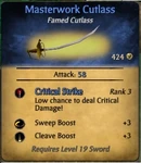 Masterwork Cutlass