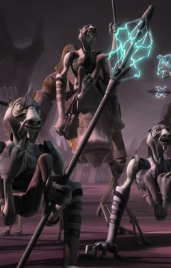 Dug electrostaff