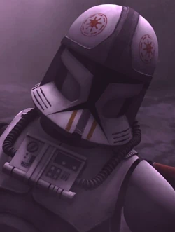 Wounded clone pilot