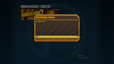 Unable to enumerate