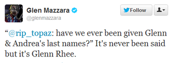 Glenn Rhee Tweet