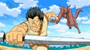 Yocchi fighting a beast3