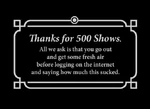 Alll 500shows