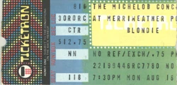 Washington DC (USA), Merriweather Post Pavillion blondie ticket stub wikipedia duran duran