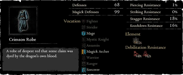 Dragonforged Crimson Robe