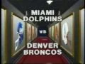 ABC Sports' ABC's NFL Monday Night Football Pre-Season Special, Miami Dolphins Vs. Denver Broncos Video Open From Monday Night, August 24, 1987