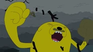S4 E23 Jake punching the air