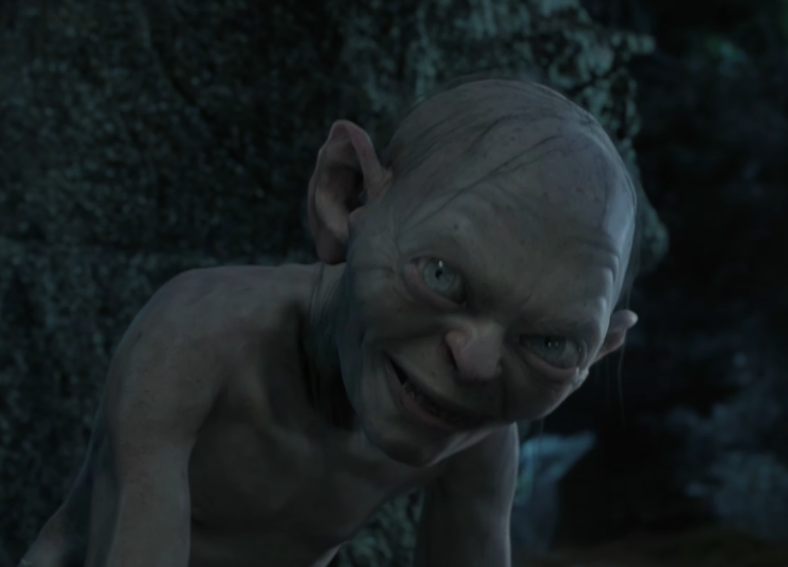 animated gollum in the lord of the rings