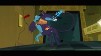 Ahuizotl about to pull lever S2E16