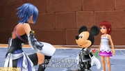 Aqua, Mickey, Kairi