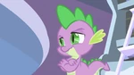 Spike before he delivers Celestia's reply to Twilight S1E01
