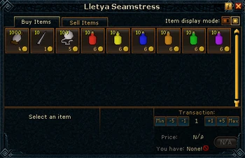 Lletya Seamstress stock