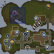 Entrana Dungeon location