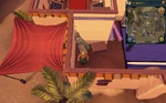 Simple clue Al Kharid house with silk