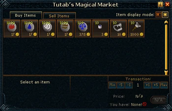 Tutab's Magical Market stock