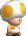 Small Yellow Toad Sprite NSMBW