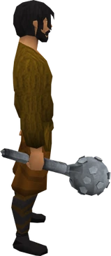 Steel mace equipped