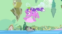 "Screwball" floats by grey Twilight on the street S2E02