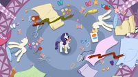 Rarity has a mess in her boutique S1E14