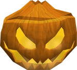 Lighted pumpkin