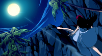 Erza kicks Happy in the sky