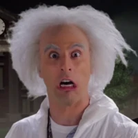Mc Mr Napkins as Doc Brown