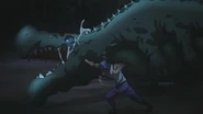 Toriko punching Galala Gator OVA