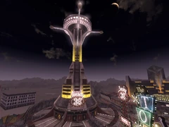Lucky 38 vista at night