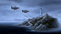 Equalists invading Air Temple Island