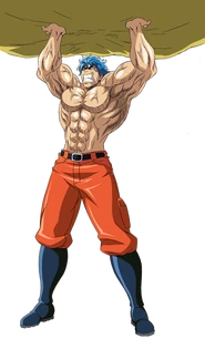 Toriko holding rock